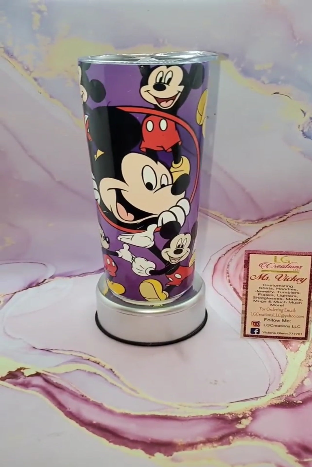 20oz Mickey Mouse Inspired Tumbler